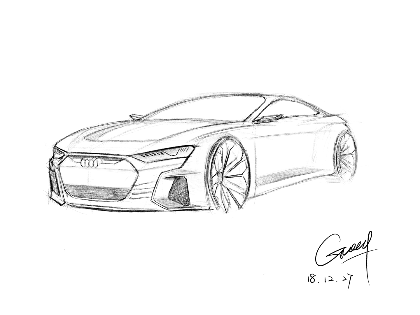 Audi Etron GT Sketch